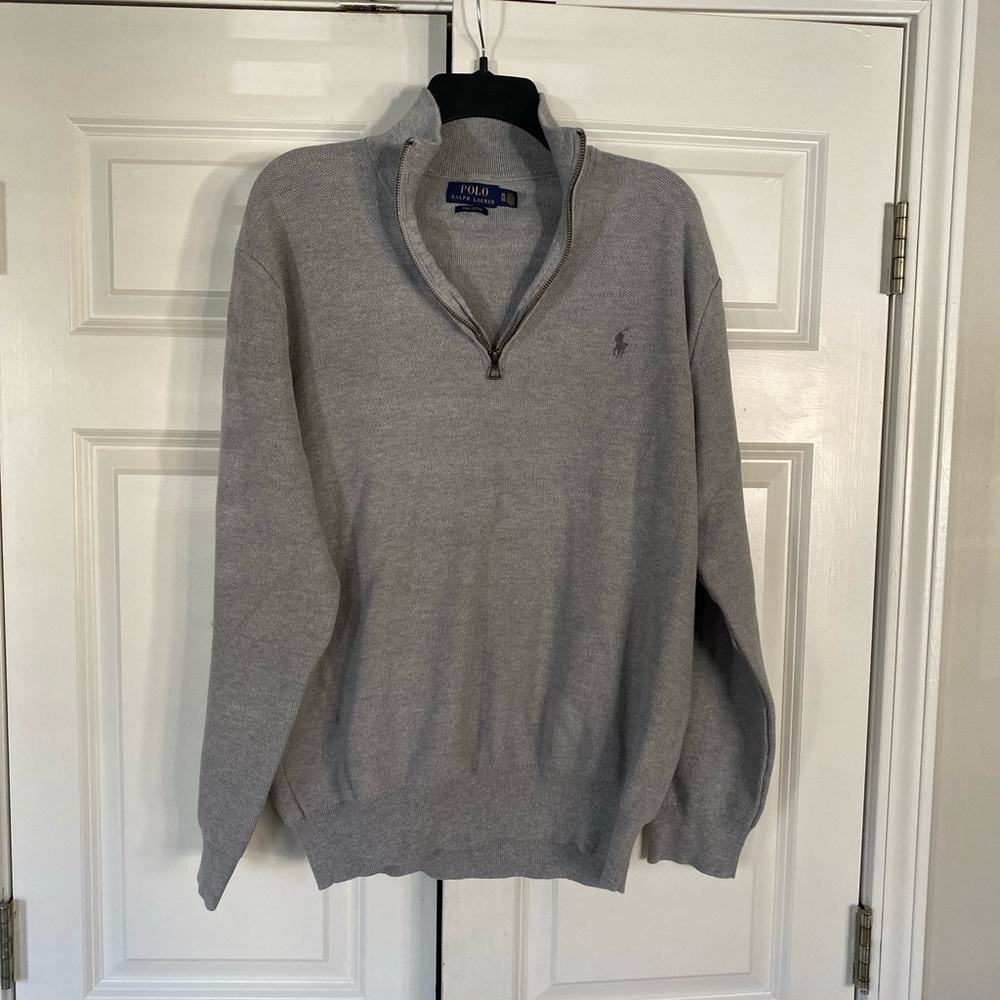 Polo Ralph Lauren Pima Cotton Quarter-Zip Sweater